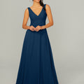 Knotted Bodice Chiffon Bridesmaid Dress Madeline Gardner