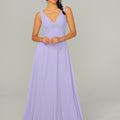 Knotted Bodice Chiffon Bridesmaid Dress Madeline Gardner