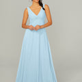 Knotted Bodice Chiffon Bridesmaid Dress Madeline Gardner
