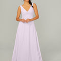 Knotted Bodice Chiffon Bridesmaid Dress Madeline Gardner
