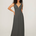 Chiffon Bridesmaid Dress with Tied Straps Madeline Gardner