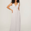 Chiffon Bridesmaid Dress with Tied Straps Madeline Gardner