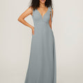 Chiffon Bridesmaid Dress with Tied Straps Madeline Gardner