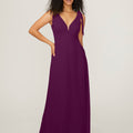 Chiffon Bridesmaid Dress with Tied Straps Madeline Gardner