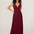 Chiffon Bridesmaid Dress with Tied Straps Madeline Gardner