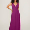 Chiffon Bridesmaid Dress with Tied Straps Madeline Gardner