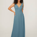 Chiffon Bridesmaid Dress with Tied Straps Madeline Gardner