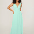 Chiffon Bridesmaid Dress with Tied Straps Madeline Gardner
