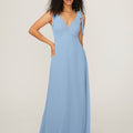 Chiffon Bridesmaid Dress with Tied Straps Madeline Gardner