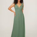 Chiffon Bridesmaid Dress with Tied Straps Madeline Gardner