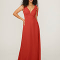 Chiffon Bridesmaid Dress with Tied Straps Madeline Gardner