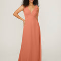 Chiffon Bridesmaid Dress with Tied Straps Madeline Gardner