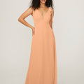 Chiffon Bridesmaid Dress with Tied Straps Madeline Gardner