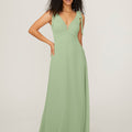 Chiffon Bridesmaid Dress with Tied Straps Madeline Gardner