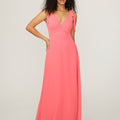 Chiffon Bridesmaid Dress with Tied Straps Madeline Gardner