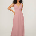 Chiffon Bridesmaid Dress with Tied Straps Madeline Gardner