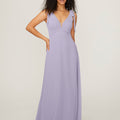 Chiffon Bridesmaid Dress with Tied Straps Madeline Gardner
