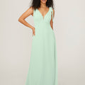 Chiffon Bridesmaid Dress with Tied Straps Madeline Gardner
