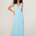 Chiffon Bridesmaid Dress with Tied Straps Madeline Gardner