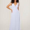 Chiffon Bridesmaid Dress with Tied Straps Madeline Gardner