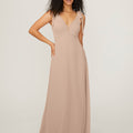 Chiffon Bridesmaid Dress with Tied Straps Madeline Gardner