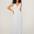 Chiffon Bridesmaid Dress with Tied Straps Madeline Gardner