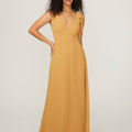 Chiffon Bridesmaid Dress with Tied Straps Madeline Gardner