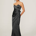 Wrap Skirt Silky Satin Bridesmaid Dress Madeline Gardner