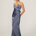 Wrap Skirt Silky Satin Bridesmaid Dress Madeline Gardner