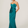 Wrap Skirt Silky Satin Bridesmaid Dress Madeline Gardner