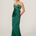 Wrap Skirt Silky Satin Bridesmaid Dress Madeline Gardner