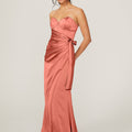 Wrap Skirt Silky Satin Bridesmaid Dress Madeline Gardner