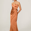 Wrap Skirt Silky Satin Bridesmaid Dress Madeline Gardner
