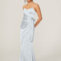 Wrap Skirt Silky Satin Bridesmaid Dress Madeline Gardner