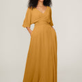 Chiffon Bridesmaid Dress with Ruched Waist Madeline Gardner