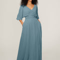 Chiffon Bridesmaid Dress with Ruched Waist Madeline Gardner