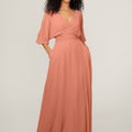 Chiffon Bridesmaid Dress with Ruched Waist Madeline Gardner