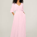 Chiffon Bridesmaid Dress with Ruched Waist Madeline Gardner