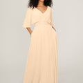 Chiffon Bridesmaid Dress with Ruched Waist Madeline Gardner