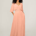 Chiffon Bridesmaid Dress with Ruched Waist Madeline Gardner