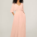 Chiffon Bridesmaid Dress with Ruched Waist Madeline Gardner