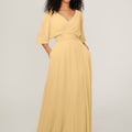 Chiffon Bridesmaid Dress with Ruched Waist Madeline Gardner