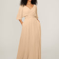 Chiffon Bridesmaid Dress with Ruched Waist Madeline Gardner