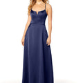 Silky Satin Bridesmaid Dress with Illusion Back Madeline Gardner