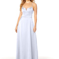 Silky Satin Bridesmaid Dress with Illusion Back Madeline Gardner