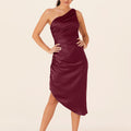 Asymmetric Midi Bridesmaids Dress Madeline Gardner