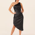 Asymmetric Midi Bridesmaids Dress Madeline Gardner