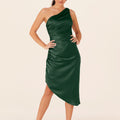 Asymmetric Midi Bridesmaids Dress Madeline Gardner