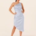 Asymmetric Midi Bridesmaids Dress Madeline Gardner