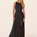 Chiffon Bridesmaid Dress with Leafy Appliqu��s Madeline Gardner